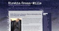 Desktop Screenshot of kirstincronn-mills.com