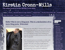 Tablet Screenshot of kirstincronn-mills.com